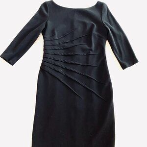 David Meister black dress Women's 6 LBD little black dress classic quiet luxury